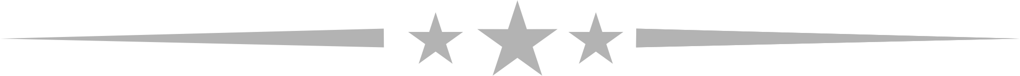 Decorative three star divider